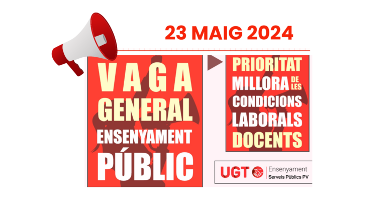 Lee más sobre el artículo La Plataforma en Defensa de l’Ensenyament Públic convoca una vaga de la comunitat educativa el dia 23 de maig