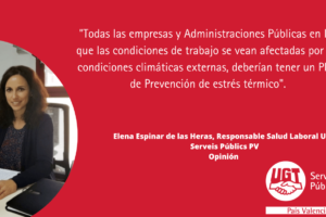 Elena Espinar de las Heras (Opinión): La justa medida entre el calor y el frío