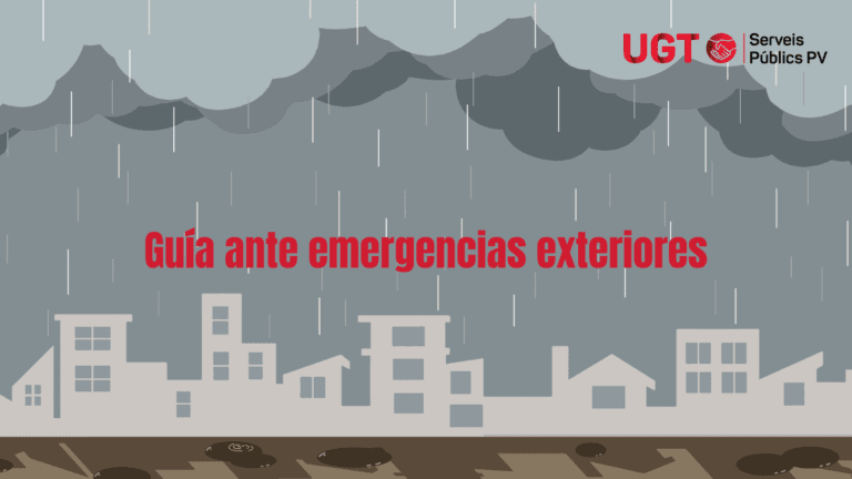 Lee más sobre el artículo Guía de actuación para las personas trabajadoras en caso de emergencias exteriores