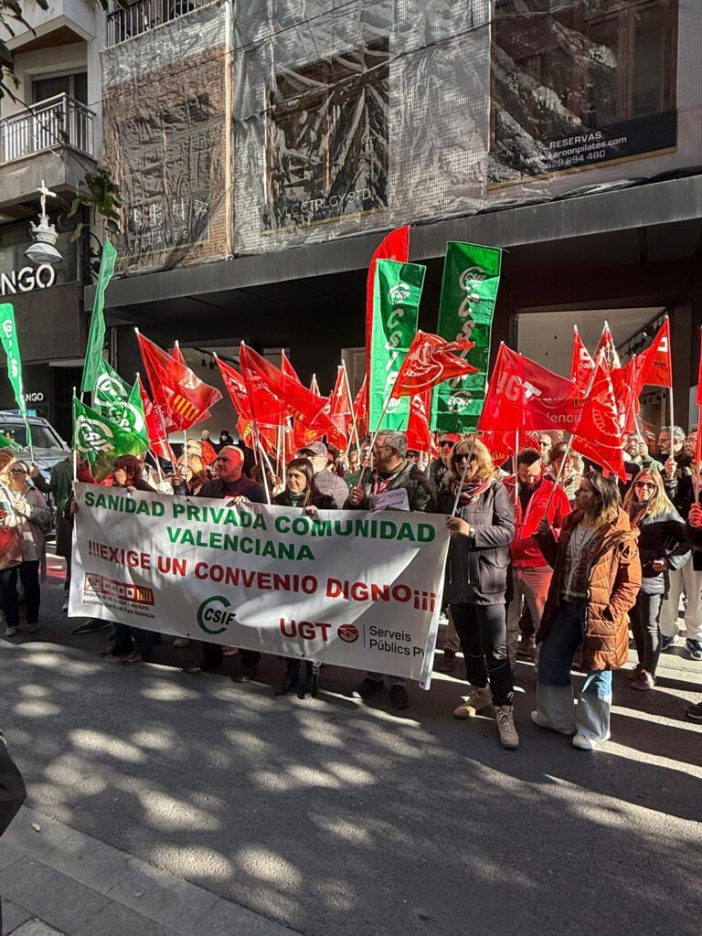 Lee más sobre el artículo CCOO, UGT y CSIF denuncian que los grandes grupos hospitalarios se niegan a que haya mejoras laborales