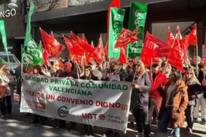 CCOO, UGT y CSIF denuncian que los grandes grupos hospitalarios se niegan a que haya mejoras laborales