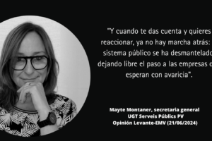 Mayte Montaner (Opinión): «Lluvia fina para anegar servicios públicos»