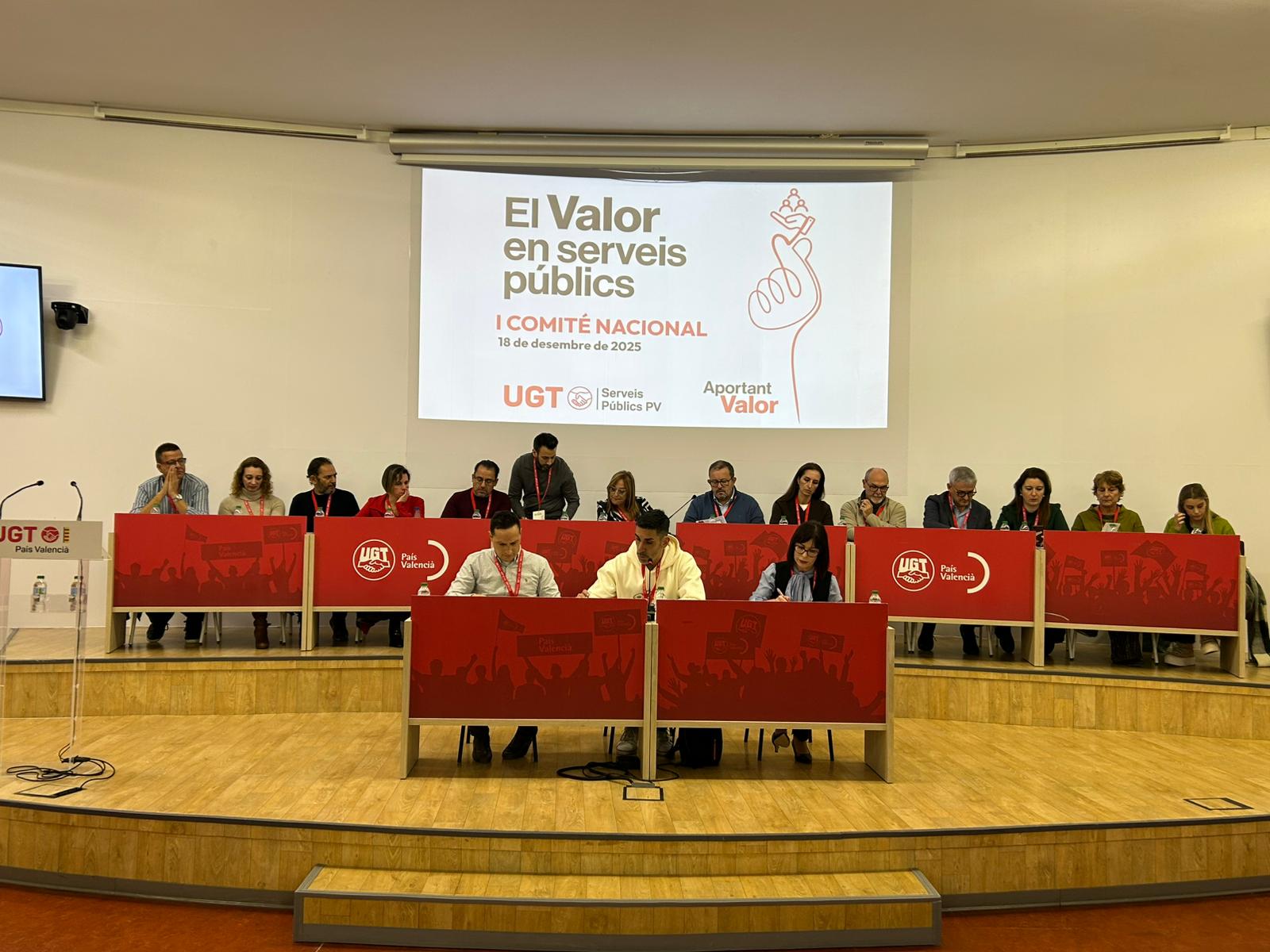 UGT Serveis Públics celebra su I Comité Nacional