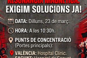 UGT convoca concentraciones para exigir a Sanidad que aplique las mejoras para el personal laboral de resonancias magnéticas