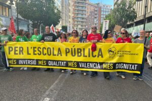 Segona setmana de vaga històrica: UGT continua al peu del canó en defensa de l’educació pública