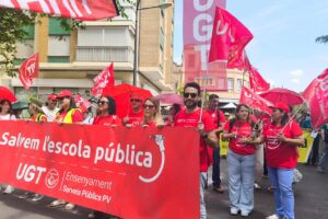 UGT proposa a la Conselleria d’Educació un calendari perquè convoque les meses de negociació immediatament