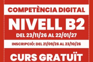 Nou curs gratuït d’acreditació de competència digital B2