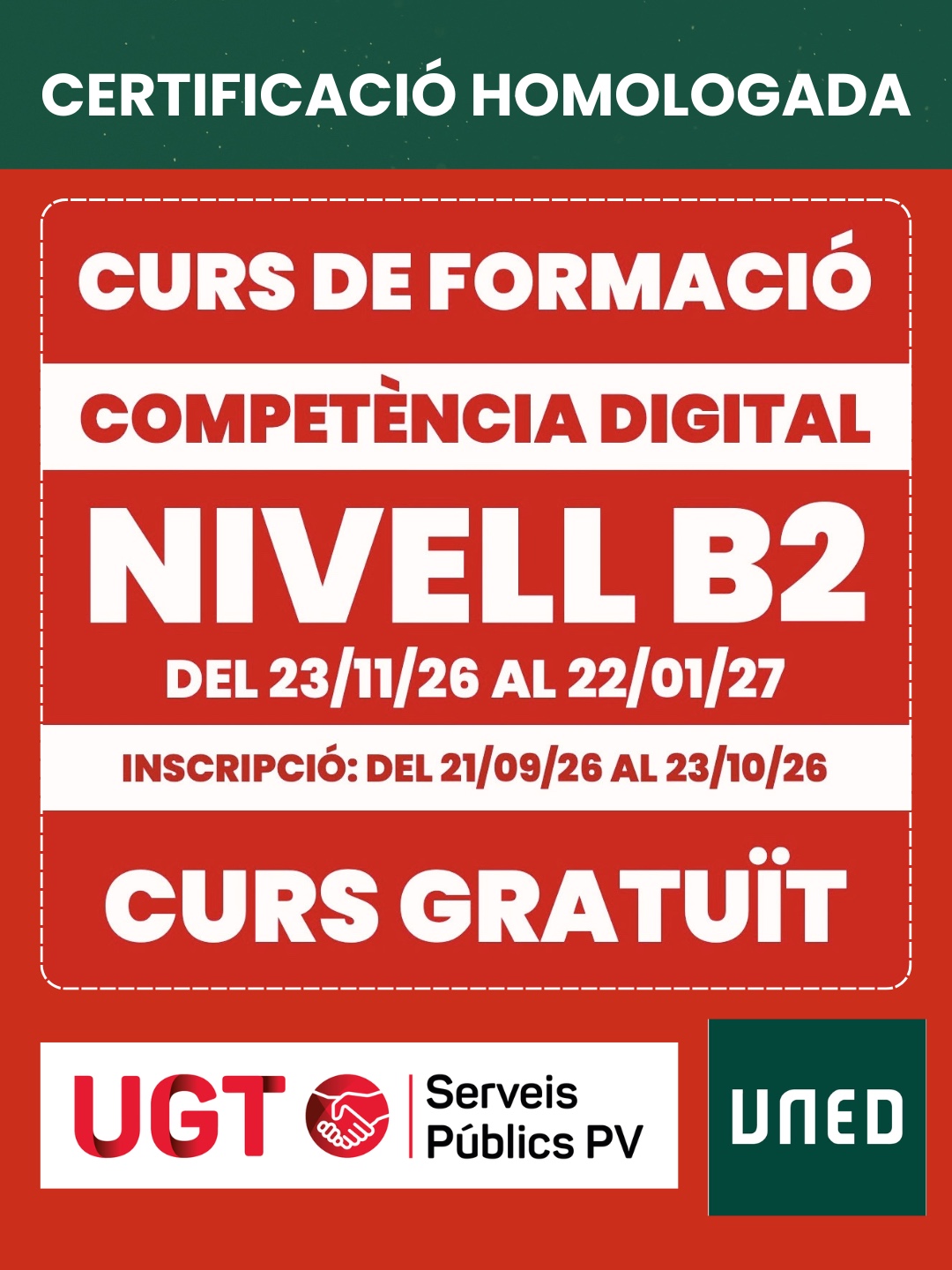 En este momento estás viendo Nou curs gratuït d’acreditació de competència digital B2