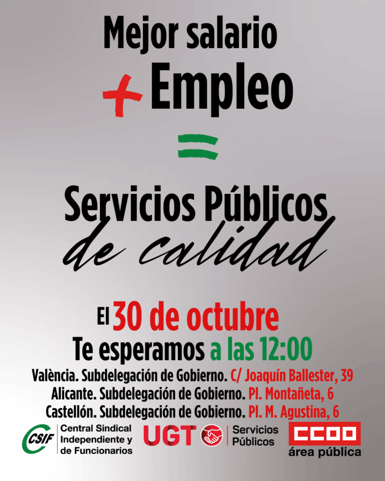 Lee más sobre el artículo Arrancan las movilizaciones contra la congelación de las nóminas del personal empleado público