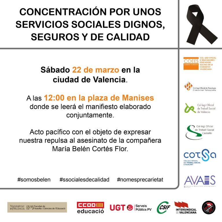 Lee más sobre el artículo UGT apoya la concentración en defensa de unos servicios sociales dignos, seguros y de calidad