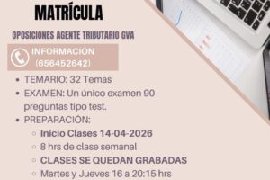 Curso on line para las oposiciones de Agente Tributario de la Generalitat