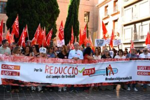 UGT Serveis Públics PV dona suport a les concentracions en defensa de la reducció de la jornada a 37,5 hores