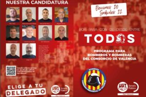 UGT gana de nuevo las elecciones en el Consorcio Provincial de Bomberos de València