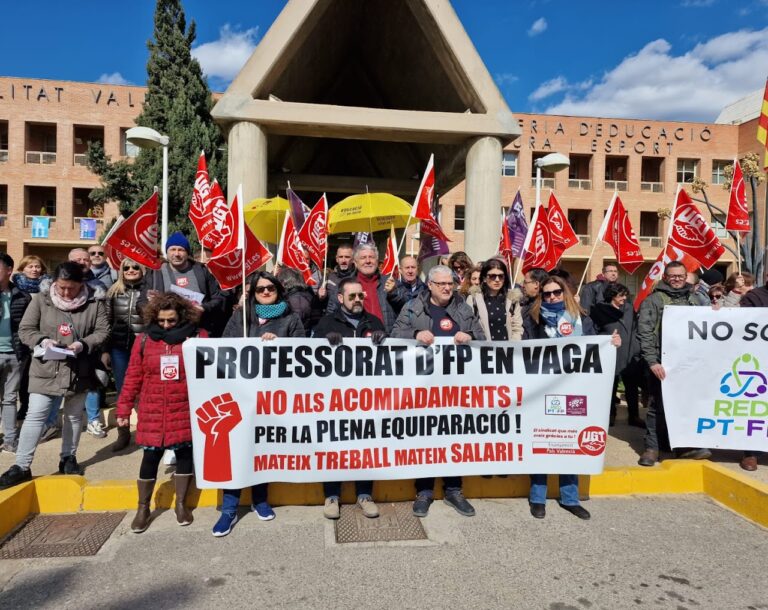 Lee más sobre el artículo UGT lamenta que la integración del profesorado de FP deja fuera a dos de cada tres docentes