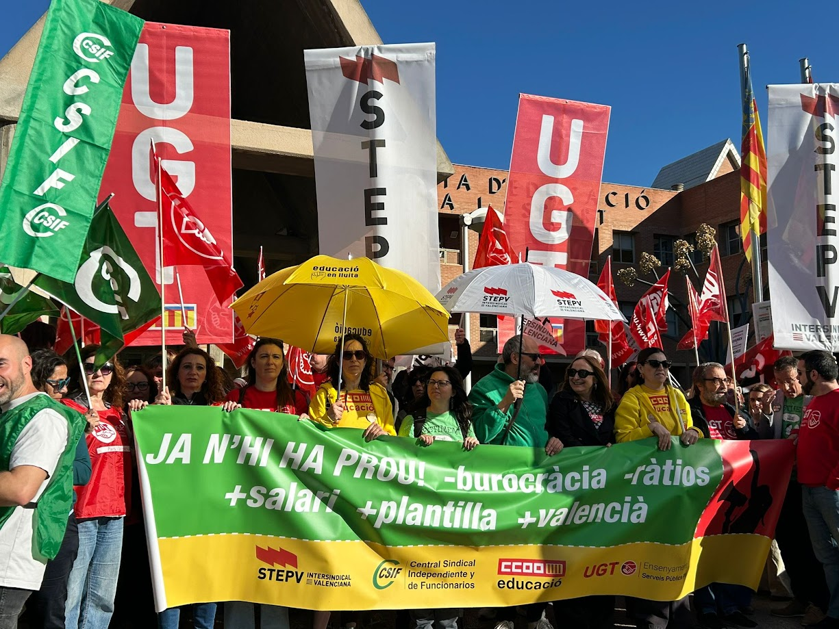 Èxit rotund de la vaga educativa del 31 de març: la comunitat educativa exigeix solucions reals