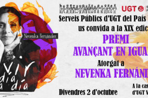 UGT Serveis Públics concede a Nevenka Fernández el XIX Premi Avançant en Igualtat