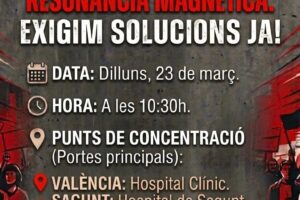 UGT convoca concentraciones para exigir a Sanidad que aplique las mejoras para el personal laboral de resonancias magnéticas