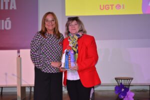 Maria José Fornés  y Benilde Lorenzana (AGE) reciben la Mención de Honor María Cambrils de UGT-País Valencià