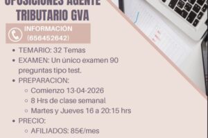 Curso on line para las oposiciones de Agente Tributario de la Generalitat