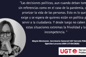 Mayte Montaner Soria (opinión): «La memoria de lo público»