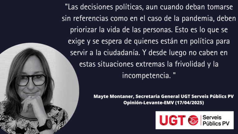 Lee más sobre el artículo Mayte Montaner Soria (opinión): «La memoria de lo público»