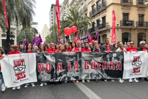 Primero de Mayo 2026: UGT Serveis Públics con la paz y con el profesorado valenciano