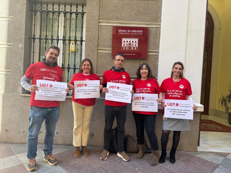 Lee más sobre el artículo UGT denuncia retallades de la Conselleria d’Educació en el permís de lactància en el professorat valencià